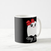 Schattig Hey Boo Halloween-ontwerp Koffiemok (Voorkant rechts)