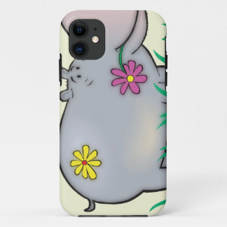 schattig hippie hippo iPhone 11 hoesje