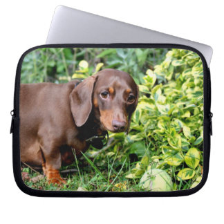 schattig hoesje dachshund-laptop laptop sleeve