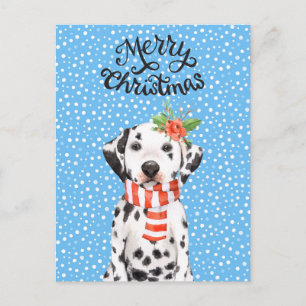 Schattig Holiday Dalmatian Puppy Feestdagen Briefk
