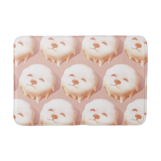 Schattig hondengezicht donut badmat (Voorkant)