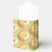 Schattig hondengezichtsbranderpatroon bedankdoosjes (Geopend)