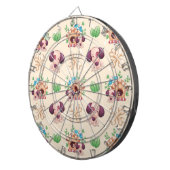 Schattig hondenpatroon dartbord (Voorkant Rechts)