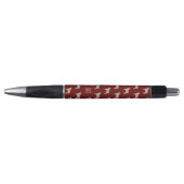 Schattig Hondenrassen Pugs Pattern Monogramed Pen (Voorkant)