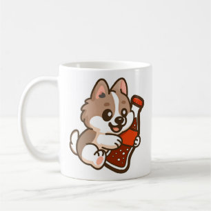 Schattig Hondje Knuffelt Cola Fles Koffiemok