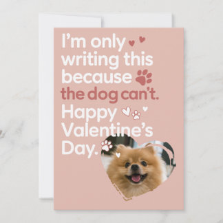 Schattig huisdier en harten Grappige retro Valenti Feestdagenkaart