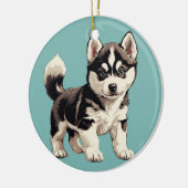 Schattig Huksy Ornament (Links)