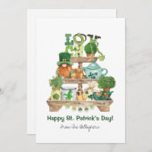 Schattig Iers prullariaanstataat St. Patrick's Day Feestdagenkaart (Voorkant / Achterkant)