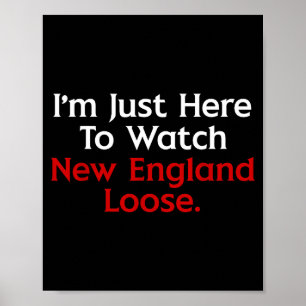 Schattig ik ben hier gewoon om New England te zien Poster