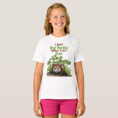Schattig ik hield van Red Panda Kinder T-shirt (Voorkant volledig)