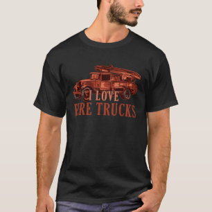Schattig ik hou van brandweerwagens toekomstige br t-shirt