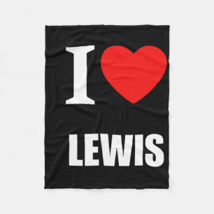 Schattig Ik Hou Van Hart Lewis Ouders Vrouw Husnd Fleece Deken