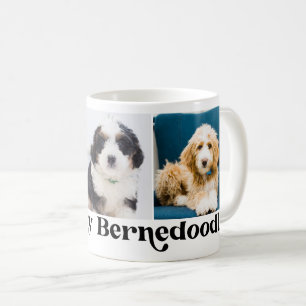 Schattig Ik Hou Van Mijn Bernedoodle 3 foto sjablo Koffiemok