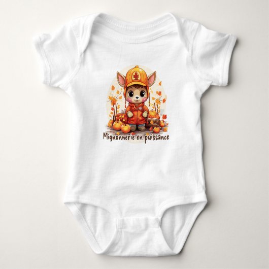 Schattig in wording romper (Voorkant)