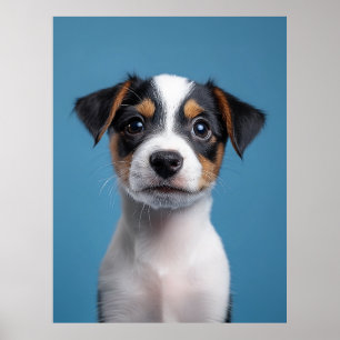 Schattig Jack Russell Terrier Puppyportret Poster