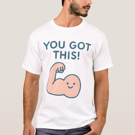 Schattig Je Krijgt Deze Flex Arm Design T-shirt (Voorkant)