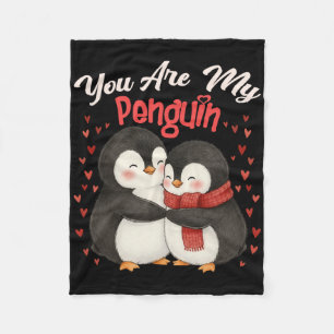 Schattig Jij Bent Mijn Pinguïn Koppel Grappige Val Fleece Deken