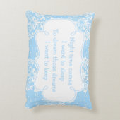 Schattig jochie bidt en gedicht accent kussen (Achterkant (Verticaal))