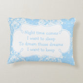 Schattig jochie bidt en gedicht accent kussen (Achterkant)