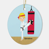 Schattig karate Boy Ornament (Links)