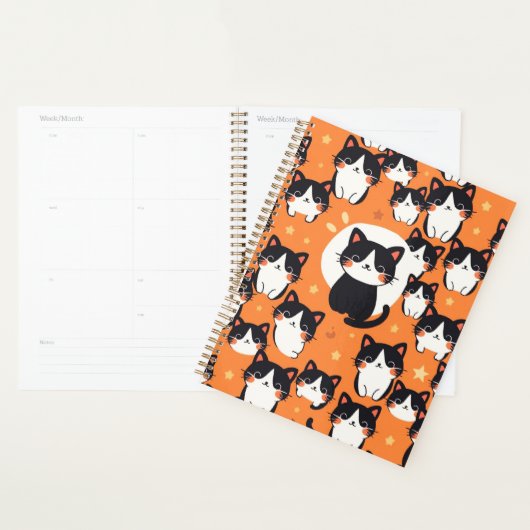 Schattig Kat Patroon Planner (Display)
