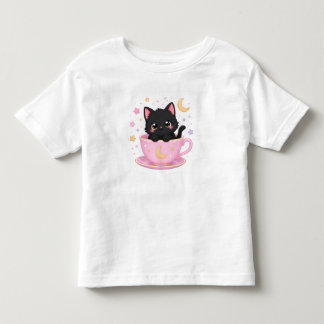 schattig katje in kopje kinder shirts