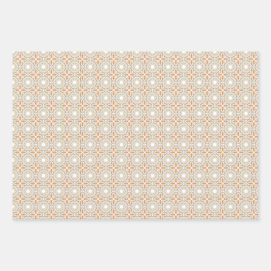 Schattig katten inpakpapier - abstract - set van 3 (Voorkant 2)