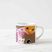 schattig kattenachtergrond espresso kop (Rechts)