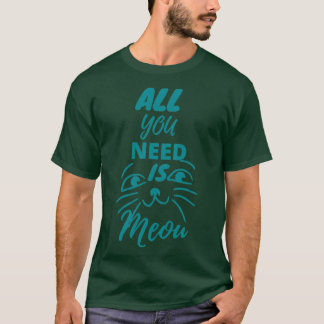 schattig kattengezicht t-shirt