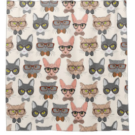 Schattig kattenpatroon douchegordijn