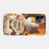 Schattig kattenpluche met oprechte boodschap Case-Mate iPhone case (Achterkant (horizontaal))