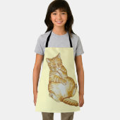 schattig kattenslaapgember kattenkeukenontwerp schort (Insitu)