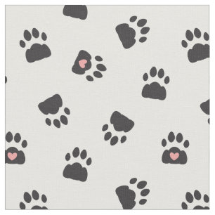 Schattig kattenverf drukt zwart roze wit patroon a stof