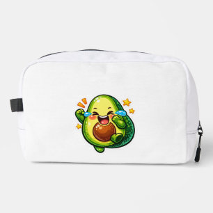 Schattig Kawaii Avocado Lacht Huilt Tranen Van Gel Toilettasje