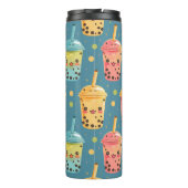 Schattig Kawaii Boba Drink Design Thermosbeker (Achterkant)