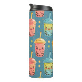 Schattig Kawaii Boba Drink Design Thermosbeker (Geroteerd rechts)
