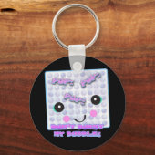 Schattig Kawaii Bubble Wrap Sleutelhanger (Voorkant)