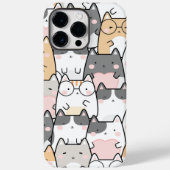 Schattig Kawaii Cats Pattern Case-Mate iPhone Case (Achterkant)