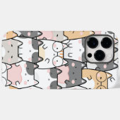 Schattig Kawaii Cats Pattern Case-Mate iPhone Case (Achterkant (horizontaal))