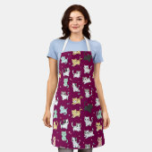 Schattig Kawaii Cats Pattern Schort (Gedragen)