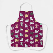 Schattig Kawaii Cats Pattern Schort (Voorkant)