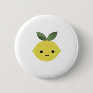 Schattig Kawaii Citroen Ronde Button 5,7 Cm