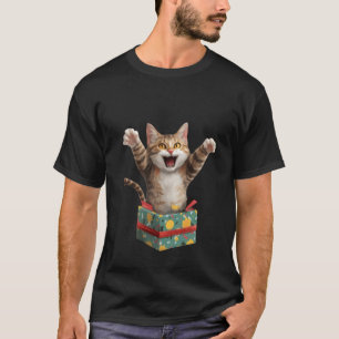 Schattig Kawaii Gemberkattenhoofd met Rode Strik H T-shirt