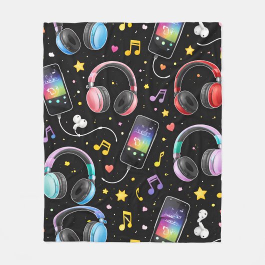Schattig Kawaii Grafisch Fleece Deken (Voorkant)