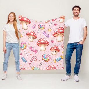 Schattig Kawaii Grafisch Fleece Deken