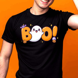 Schattig Kawaii Halloween “BOO!” Geest T-shirt