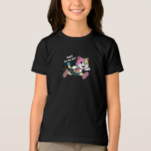 Schattig Kawaii Happy Character T-shirt: grillig Tri-Blend Shirt