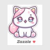 Schattig Kawaii Kitten Sticker (Vel)