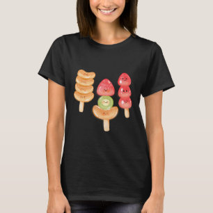 Schattig Kawaii Met De Hand Getekende Tanghulu T-shirt