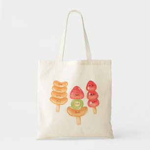 Schattig Kawaii Met De Hand Getekende Tanghulu Tote Bag